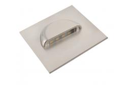 Διακοσμητικό LED φωτιστικό σκάλας ESCADA KA DC12V τετράγωνο διαφανές κάλυμμα 0 8W 70lm 4000K ανοξείδωτο καλώδιο 150cm