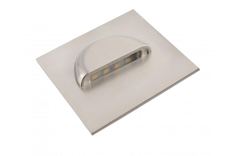 Διακοσμητικό LED φωτιστικό σκάλας ESCADA KA DC12V τετράγωνο διαφανές κάλυμμα 0 8W 70lm 4000K ανοξείδωτο καλώδιο 150cm