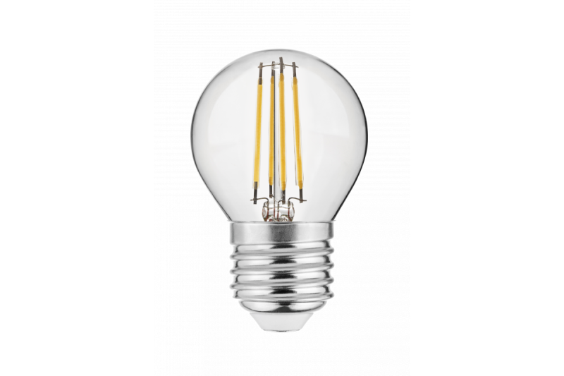 Πηγή φωτισμού LED FILAMENT, 3000K, G45, E27, 4W, AC220-240V/50-60Hz, RA>80,360°, 400lm, PF>0,5, 35mA 1208962776