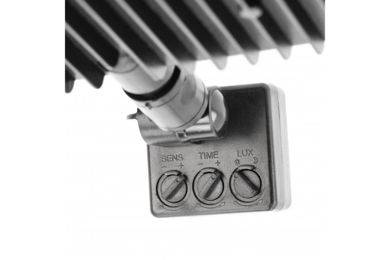 LED προβολέας iNEXT με αισθητήρα κίνησης 20W 1600lm, PF>0,9, RA>80, IP65, 120°, 6400K, μαύρο σώμα 1208962859