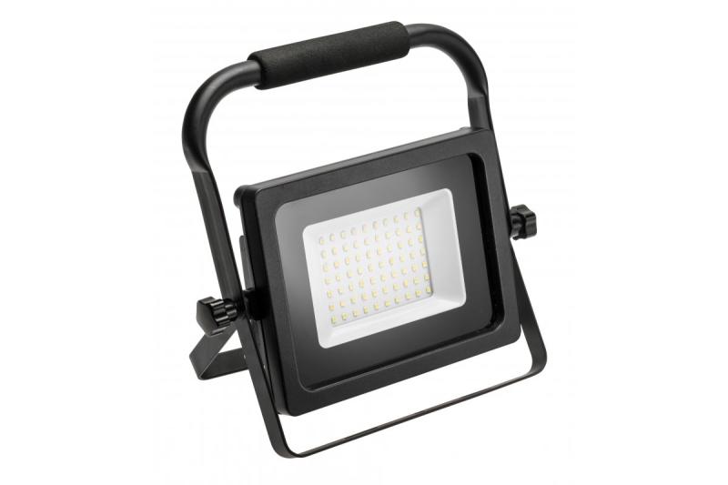 LED προβολέας iNEXT (φορητός) 50W 4000lm, PF>0,9, RA>80, IP65, 120°, 6400K, μαύρο σώμα 1208962863