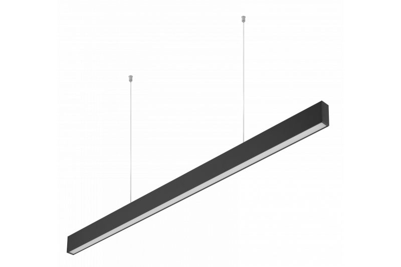 Διακοσμητικό LED κρεμαστό φωτιστικό LIVIA 40W 3600lm AC220-240V 50-60Hz 100° RA>80 IP20 AL/PC 4000K 120cm μαύρο. 1208962913
