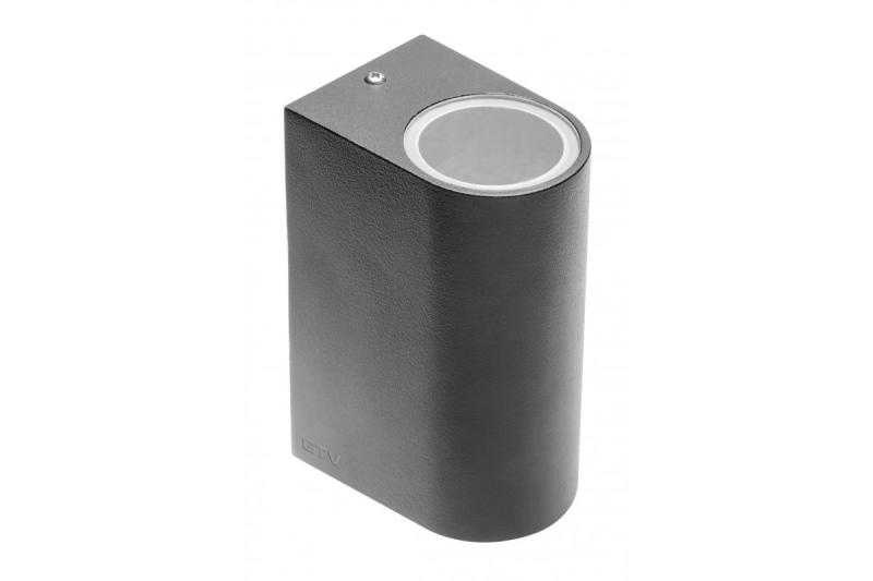 Διακοσμητικό Φωτιστικό Τοίχου με twee richtingen TIAGO GU10 MAX. 2x35W IP54 AC220-240V 50/60Hz μαύρο. 1208963201