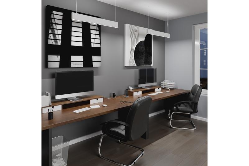 Διακόσμηση LED κρεμαστό φωτιστικό VILANA 42W (30W+12W) 4000K RA&gt;80 220-240VAC 48/120° UGR&lt;19 120cm λευκό. 1208963236