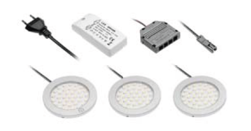 Διακόσμηση κουζίνας Σετ φωτισμού κουζίνας με 3 σποτ με διακόπτη, φωτισμός ζεστό λευκό 1208963267