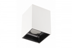 Decor Οροφής Φωτιστικό ARIES PC 77x100mm IP20 max 20W τετράγωνο λευκό/μαύρο. 1208963814
