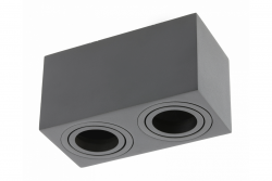 Διακόσμηση Οροφής AVEIRO DUO αλουμίνιο 160x80x85mm IP20 max 20W*2 τετράγωνο μαύρο. 1208963824