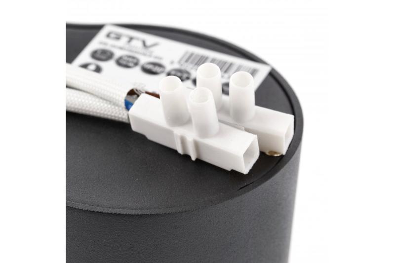 Διακοσμητικό Φωτιστικό Οροφής AVEIRO DUO αλουμινίου 160x80x85mm IP20 max 20W*2 στρογγυλό μαύρο. 1208963826