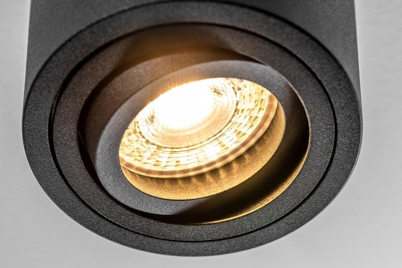 Διακόσμηση Οροφής AVEIRO αλουμίνιο 80x85mm IP20 max 20W στρογγυλό μαύρο. 1208963830