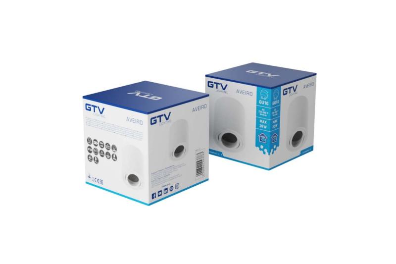 Διακόσμηση Οροφής AVEIRO αλουμίνιο 80x85mm IP20 max 20W στρογγυλό λευκό. 1208963831