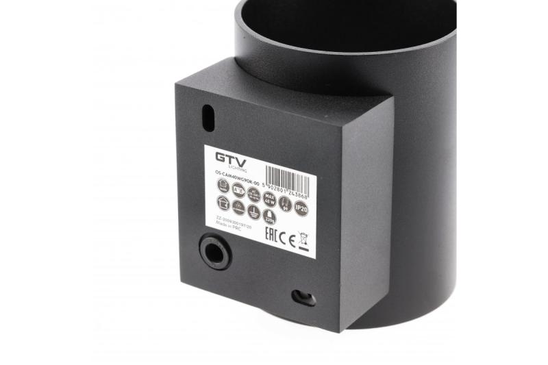 Διακοσμητικό φωτιστικό τοίχου CAMPIONE αλουμίνιο G9 IP20 μέγ. 40W IP20 στρογγυλό μαύρο. 1208963851