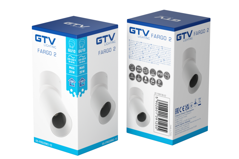 Διακόσμηση Οροφής FARGO 2 αλουμίνιο 70x166mm IP20 max 20W στρογγυλό μαύρο. 1208963881