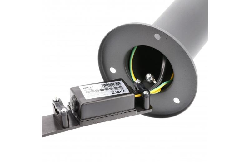 Διακόσμηση KERTA-P 80 φωτιστικό κήπου E27 MAX.12W IP44 AC220-240V 50-60Hz ποστάκι γραφίτη 1208963908