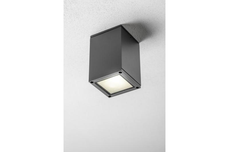 Deco Οροφής Φωτιστικό LENTO αλουμίνιο 100x130 IP54 max 35W τετράγωνο γραφίτης. 1208963923