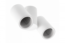 Διακοσμητικό Φωτιστικό Οροφής LUPO αλουμίνιο 17.5x5.6x11.5 IP20 2*GU10 max. 50W στρογγυλό λευκό. 1208963925