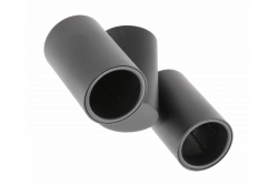 Διακοσμητικό Φωτιστικό Οροφής LUPO αλουμινίου 17.5x5.6x11.5 IP20 2*GU10 μέγ. 50W στρογγυλό μαύρο. 1208963926