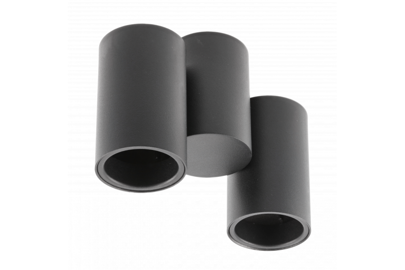 Διακοσμητικό Φωτιστικό Οροφής LUPO αλουμινίου 17.5x5.6x11.5 IP20 2*GU10 μέγ. 50W στρογγυλό μαύρο. 1208963926