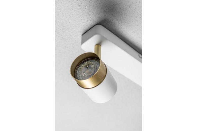 Διακοσμητικό Φωτιστικό Οροφής ORIO αλουμινίου 24,0x5,5x14,0 IP20 2*GU10 max. 50W στρογγυλό λευκό. 1208963964