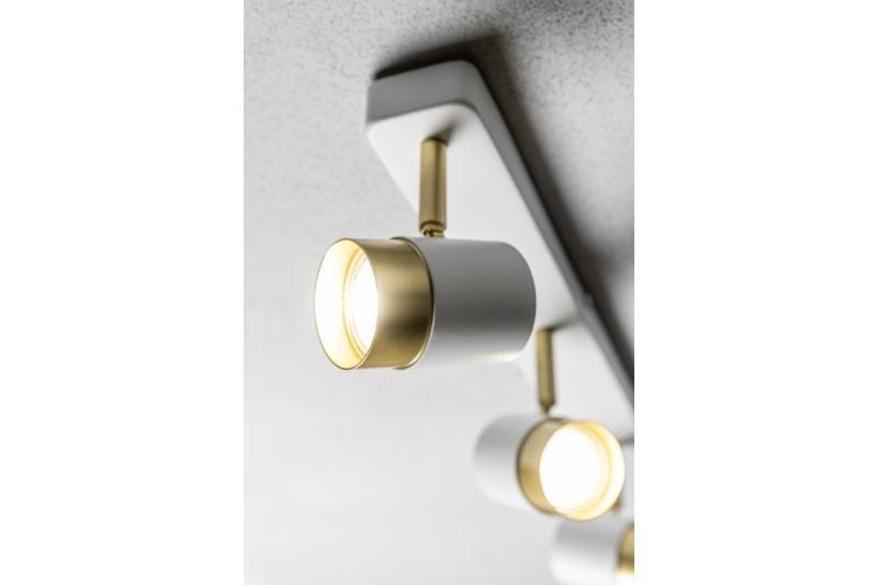 Διακοσμητικό φωτιστικό οροφής ORIO αλουμίνιο 43.0x5.5x14.0 IP20 3*GU10 max. 50W στρογγυλό λευκό. 1208963966