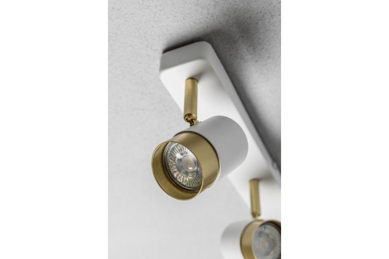 Διακοσμητικό φωτιστικό οροφής ORIO αλουμίνιο 43.0x5.5x14.0 IP20 3*GU10 max. 50W στρογγυλό λευκό. 1208963966