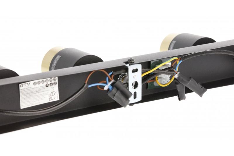 Διακοσμητικό φωτιστικό οροφής ORIO αλουμινίου 43.0x5.5x14.0 IP20 3*GU10 max. 50W στρογγυλό μαύρο. 1208963967