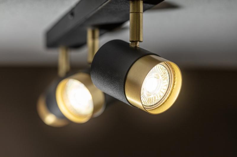 Διακοσμητικό φωτιστικό οροφής ORIO αλουμινίου 43.0x5.5x14.0 IP20 3*GU10 max. 50W στρογγυλό μαύρο. 1208963967