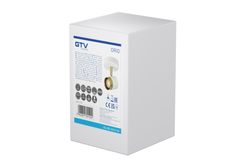 Οροφή Φωτιστικό ORIO αλουμίνιο 11.6x5.6x11.5 IP20 1*Gu10 max. 50W στρογγυλό λευκό. 1208963968