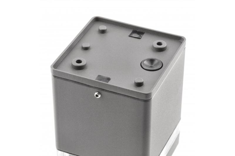 Διακοσμητικό Φωτιστικό Οροφής RIVEN αλουμίνιο 102x120 IP54 μέγ. 35W τετράγωνο γραφίτη. 1208963983