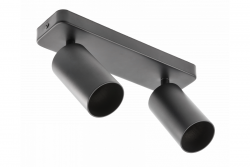 Διακόσμηση Οροφής SANTO BIS αλουμίνιο IP20 μέγ. 20W*2 διπλό στρογγυλό μαύρο. 1208963999