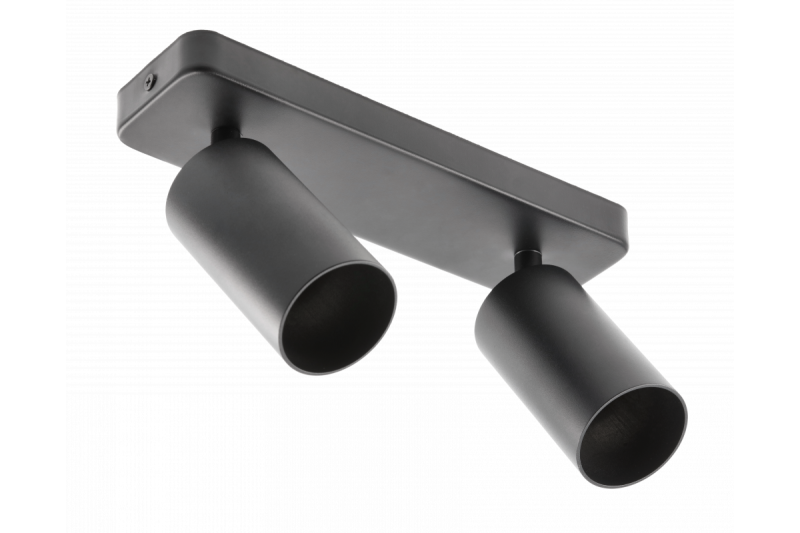 Διακόσμηση Οροφής SANTO BIS αλουμίνιο IP20 μέγ. 20W*2 διπλό στρογγυλό μαύρο. 1208963999