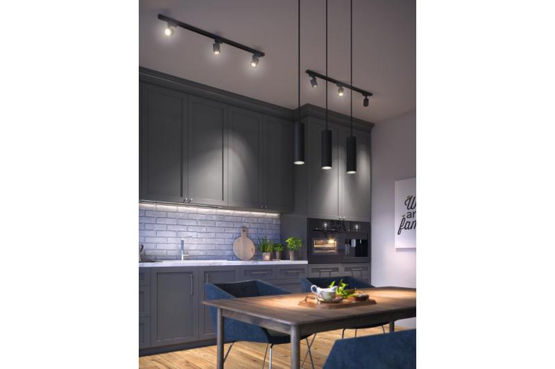 Deco Κρεμαστό φωτιστικό TRESOS II 3xGU10 αλουμίνιο IP20 max. 3x20W μαύρο. 1208964030