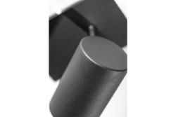 Απλίκα Οροφής Διακόσμησης VENETO IP20 max. 20W 1 x GU10 στρογγυλή μαύρη. 1208964036