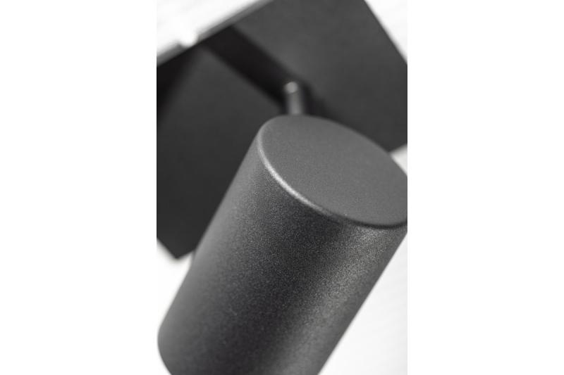 Απλίκα Οροφής Διακόσμησης VENETO IP20 max. 20W 1 x GU10 στρογγυλή μαύρη. 1208964036