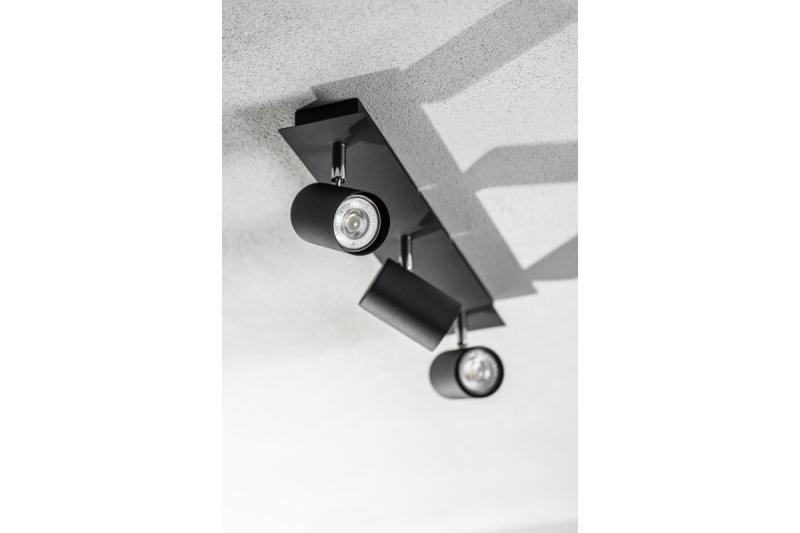 Decoροφής Φωτιστικό Οροφής VENETO IP20 max. 20W 3 x GU10 στρογγυλό μαύρο. 1208964040