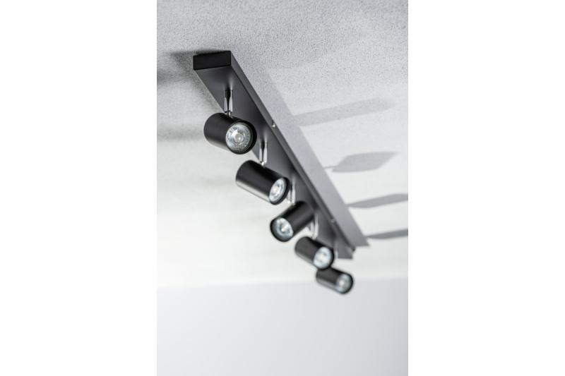 Decoροφή Φωτιστικό VENETO IP20 max. 20W 5 x GU10 στρογγυλό μαύρο. 1208964044