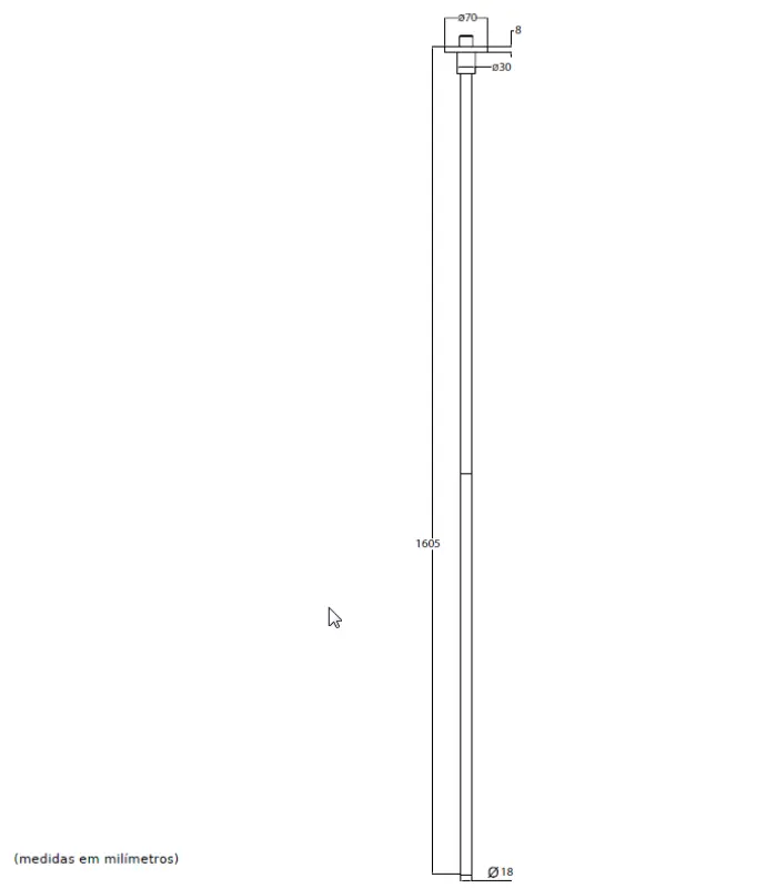 Waterevolution Flow βρύση νιπτήρα οροφής PVD ανοιχτό χρυσό T1678WGE