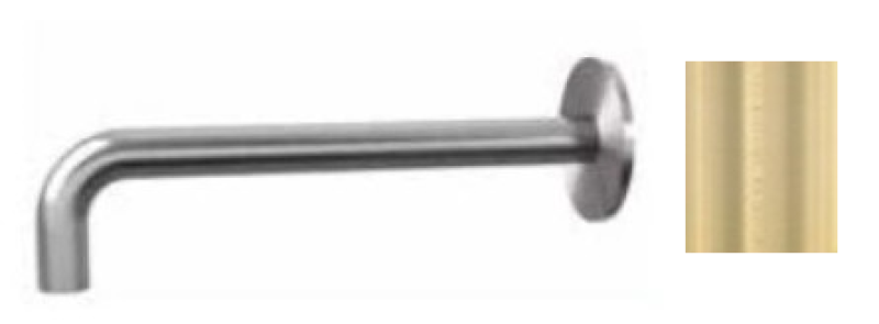 Waterevolution Flow μπανιέρα 15cm βουρτσισμένο ανοιχτό χρυσό T167115WGE