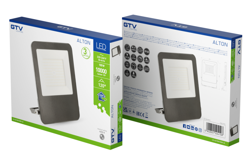 ALTON προβολέας, LED, 100W, 10000lm, 4000K, AC220-240V, IP65 1208966955