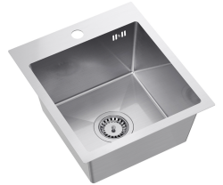 Quadri Dixton 40 ανοξείδωτος νεροχύτης 400x450 mm με τρύπα για βρύση επιφάνειας 1208967079