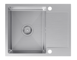 Quadri Dixton 80 ανοξείδωτος νεροχύτης 600x480 mm με αναστρέψιμο στραγγιστήρι 1208967196