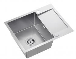 Quadri Dixton 80 ανοξείδωτος νεροχύτης 600x480 mm με αναστρέψιμο στραγγιστήρι 1208967196