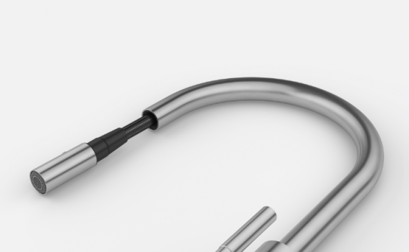 Φράνκε Mythos Masterpiece κουζίνας με J στόμιο και αποσπώμενο ψεκαστήρα, πλήρως από ανοξείδωτο χάλυβα 115.0711.554