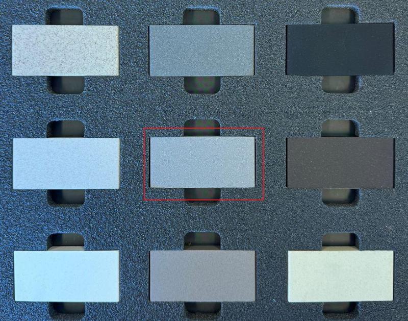 GraniteMy Universal νεροχύτες Δείγμα χρώματος Χαλαζία Γρανίτη εμφάνιση σκυροδέματος ανοιχτό γκρι 1208967249