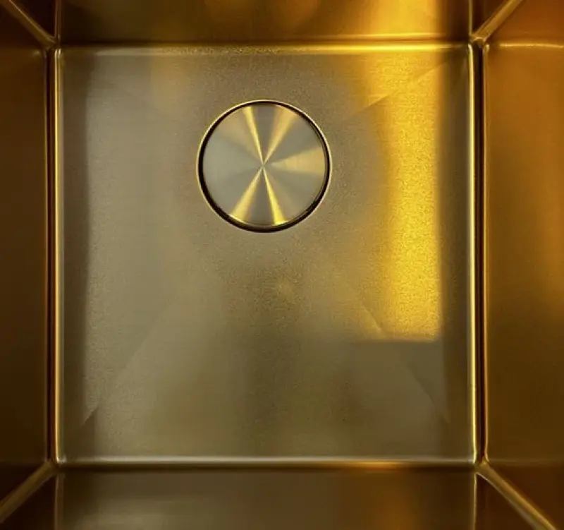 Granitemy Universal κάλυμμα αποχέτευσης νεροχύτη, καπάκι καλαθιού χρυσό στρογγυλό γυαλισμένο καπάκι για αποχέτευση 1208967263