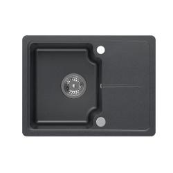 Quadri Kendal ανθρακί γρανίτης νεροχύτης 58x44cm με αποστραγγιστική επιφάνεια 1208967403