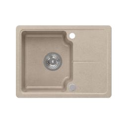 Quadri Kendal μπεζ άμμος γρανίτης νεροχύτης 58x44cm με αποστραγγιστική επιφάνεια 1208967405