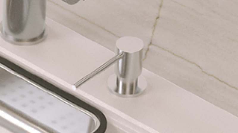 Quadri Luxor Εντοιχισμένο Διανεμητής Σαπουνιού χρυσό, γεμίζεται από boven 1208967511