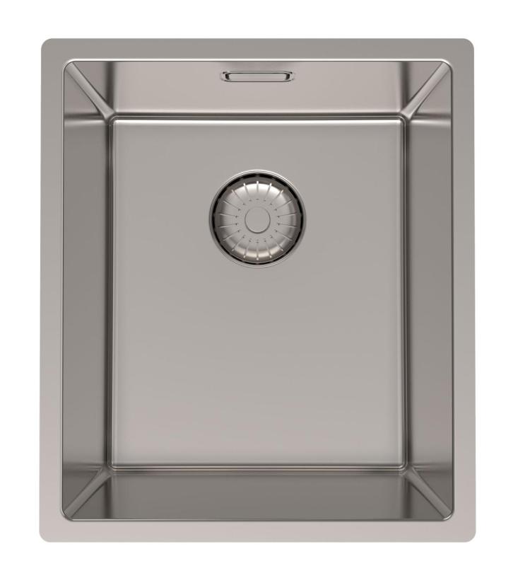 Pure.Sink Prestige RVS νεροχύτης 34x40 cm, ακτίνα 10 mm, για υποκατασκευή, επίπεδη ενσωμάτωση και επιφάνεια εγκατάστασης PPG3440-02