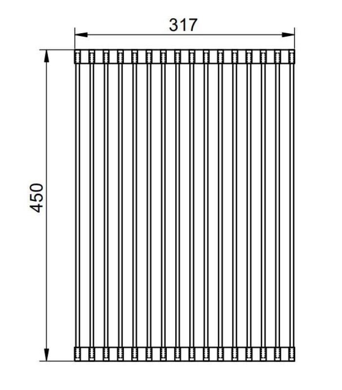 Pure.Sink Prestige ρολό χαλάκι νεροχύτη ανοξείδωτο ατσάλι PPGRM40-02