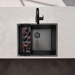 Pure.Sink Prestige ένθετο για νεροχύτη Gun Metal PPGCL40-61
